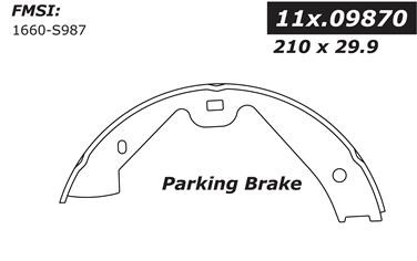 2014 Volkswagen Touareg Parking Brake Shoe CE 111.09870