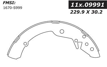 Drum Brake Shoe CE 111.09991