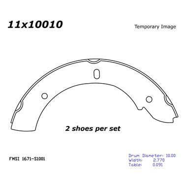 Parking Brake Shoe CE 111.10010