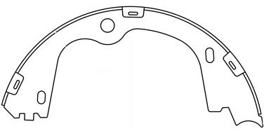 Parking Brake Shoe CE 111.10780