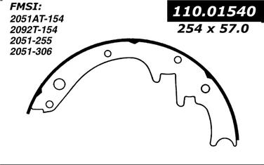 Drum Brake Shoe CE 112.01540