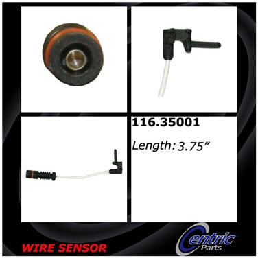 2004 Chrysler Crossfire Disc Brake Pad Wear Sensor CE 116.35001