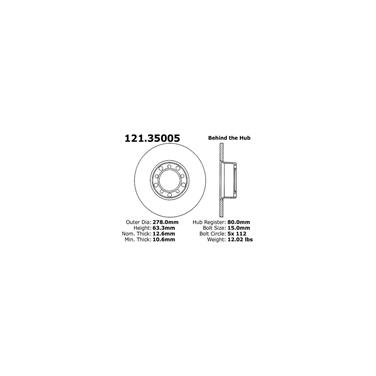 Disc Brake Rotor CE 121.35005