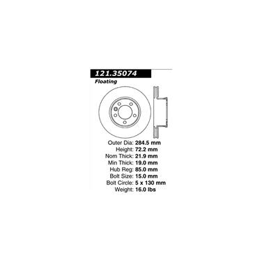 Disc Brake Rotor CE 121.35074