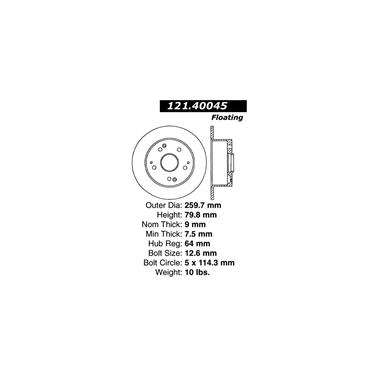 Disc Brake Rotor CE 121.40045