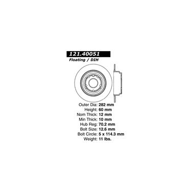 Disc Brake Rotor CE 121.40051