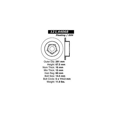 Disc Brake Rotor CE 121.44068