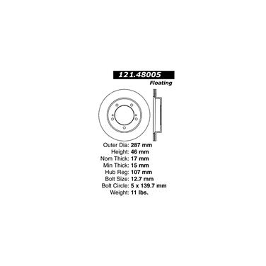 Disc Brake Rotor CE 121.48005