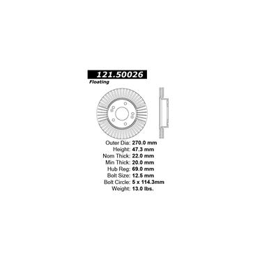 Disc Brake Rotor CE 121.50026