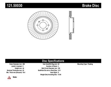 Disc Brake Rotor CE 121.50030