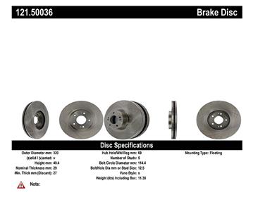 Disc Brake Rotor CE 121.50036