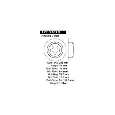 Disc Brake Rotor CE 121.51019