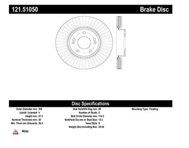 Disc Brake Rotor CE 121.51050