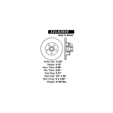 Disc Brake Rotor CE 121.61010