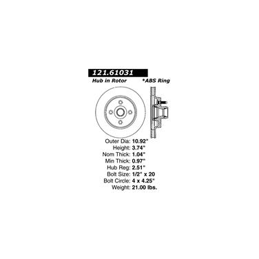 Disc Brake Rotor CE 121.61031