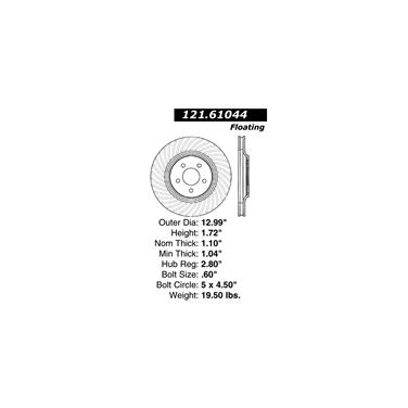 Disc Brake Rotor CE 121.61044