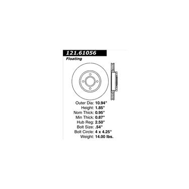 Disc Brake Rotor CE 121.61056