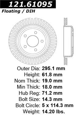 Disc Brake Rotor CE 121.61095