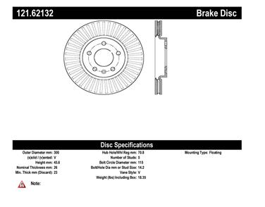 Disc Brake Rotor CE 121.62132