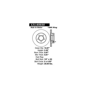 Disc Brake Rotor CE 121.65035