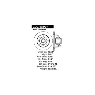 Disc Brake Rotor CE 121.65037