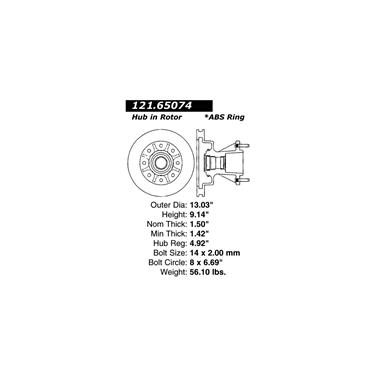 Disc Brake Rotor CE 121.65074