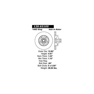 Disc Brake Rotor CE 121.65105