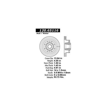 Disc Brake Rotor CE 121.65116