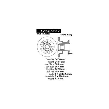 Disc Brake Rotor CE 121.65122