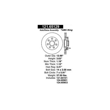 Disc Brake Rotor CE 121.65129