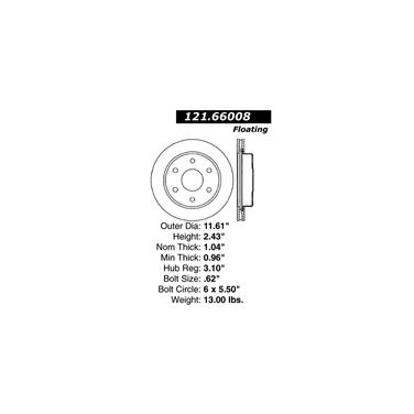 Disc Brake Rotor CE 121.66008