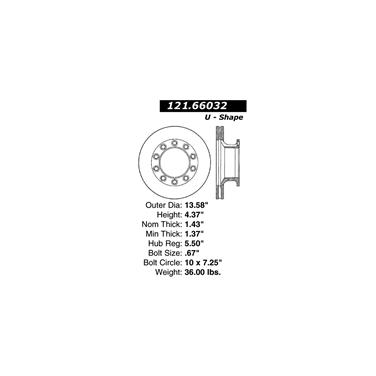 2001 Chevrolet C3500 Disc Brake Rotor CE 121.66032