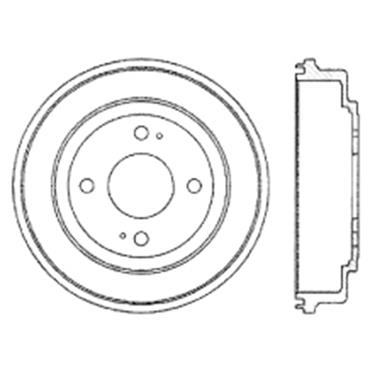 1986 Honda Accord Brake Drum CE 122.40009