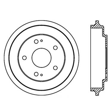 2007 Honda Civic Brake Drum CE 122.40017