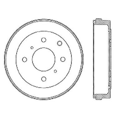 2008 Nissan Versa Brake Drum CE 122.42027