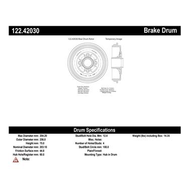 Brake Drum CE 122.42030