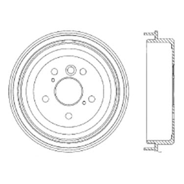 2005 Toyota Camry Brake Drum CE 122.44041