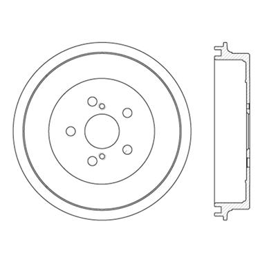 2012 Toyota Corolla Brake Drum CE 122.44050