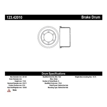 Brake Drum CE 123.42010