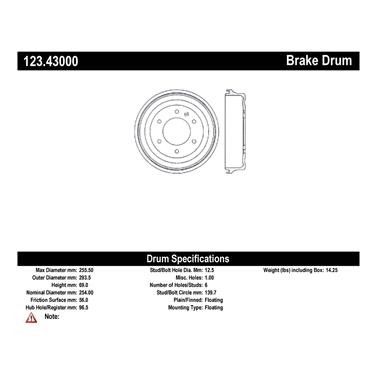 Brake Drum CE 123.43000