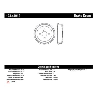 Brake Drum CE 123.44012