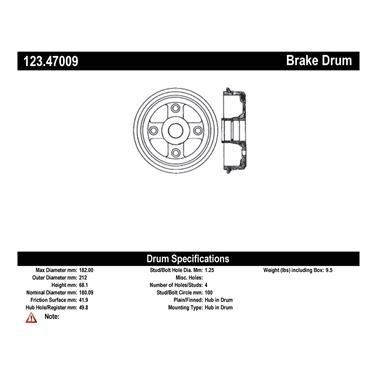 Brake Drum CE 123.47009