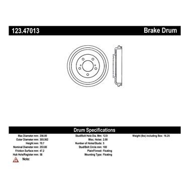 Brake Drum CE 123.47013