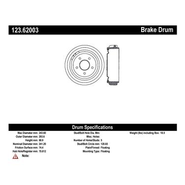 Brake Drum CE 123.62003