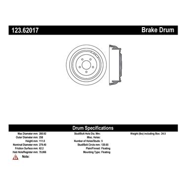 Brake Drum CE 123.62017