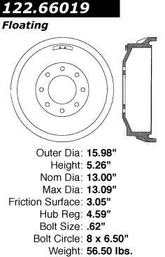 Brake Drum CE 123.66019