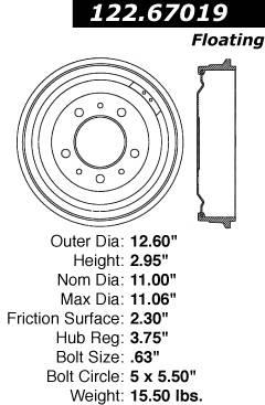 Brake Drum CE 123.67019