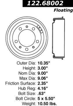 Brake Drum CE 123.68002