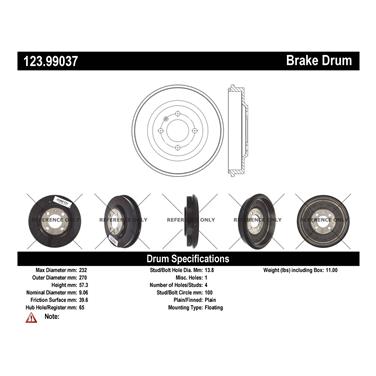 Brake Drum CE 123.99037