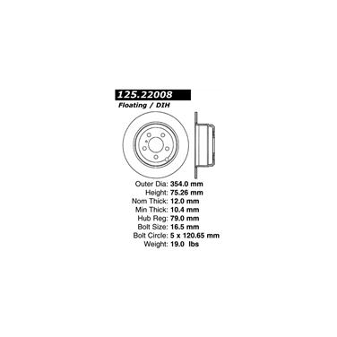 Disc Brake Rotor CE 125.22008